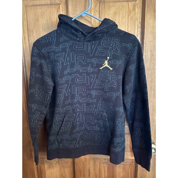 Jordan Other - Jordan Youth Large Black Hooded Pullover Sweatshirt - Cotton